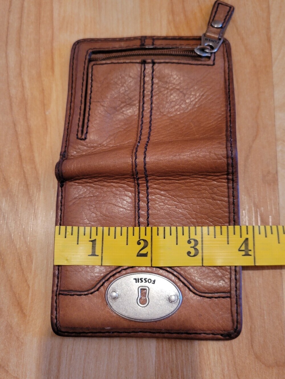 Fossil Marlow Bifold Brown Cowhide Leather Wallet - Picture 7 of 8